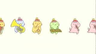 みっちりねこマーチ - MitchiriNeko March - Cute cat characters in a marching band!