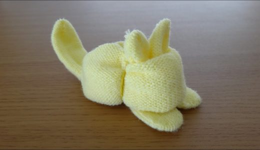How to Make a Glove Cat　てぶくろネコのつくり方