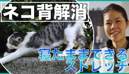 【ネコ背が解消！】足のラインを整えて、ネコ背を解消する方法！