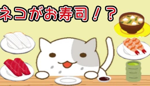 【ねこすし】寿司が好きすぎる猫が可愛い！【アプリ】